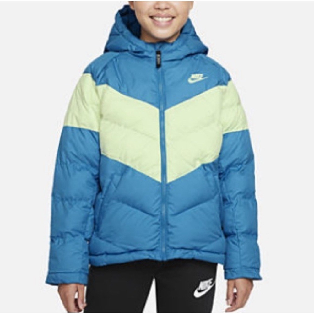 Nike Sportswear Youth Unisex Synthetic Fill Hooded Puffer Jacket Size L
